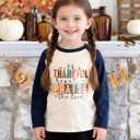 Funny Thanksgiving Shirts for Kids Girls Boys Turkey Pumpkin Toddler Graphic T-Shirt Clothes Tops Tee 2T-8Y