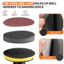 3 Inch (75mm) Soft Foam Interface Sponge Pad 10 Pack 3" Hook and Loop Replacement Orbital Sander Pad for 3 Inch Random Orbital Sander Car Auto Body Sanding Discs Backing Cushion Pads