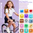 Pink Smart Watch for Girls, IP68 Youth Watch with 20+ Sports Modes, 1.8" Bluetooth Girls Fitness Tracker with APP, Heart Rate Sleep Monitor, Pedometer, Class Mode, 13 Alarms, Game, Teens Festival Gift