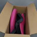 BestOffice | Ergonomic Office Chair | Mid-Back Swivel Desk Chair | Breathable Backrest & Lumbar Support | Adjustable Height | Sponge Seat | Rolling Wheels | Pink | for Adults & Women