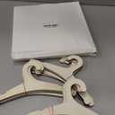 20 Packs Wooden Baby Hangers for Clothes, 9 Inch Wood Newborn Baby Girl Boy Hangers for Nursery Cute Kids Toddlers Children Infant Hanger for Baby Shower Crate Closet Clothing Storage