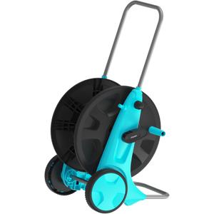 Garden Hose Reel Cart,Portable Hose Carts Holds 150-180 Ft of 5/8 Inch Hose,Durable Water Hose Holder for Outside Yard Lawn (Blue)