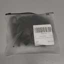 Milumia Girl's 2 Piece Swimsuit V Neck Spaghetti Strap Bathing Suit Bikini Set Swimwear (Black)