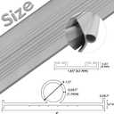 Garage Door Seals Bottom Rubber with Pre-drilled Aluminum Track Retainer Base Kit,Heavy-Duty U Shape + O Ring Combination Weather Stripping Sesl Kit for Garage Door (Grey, 10Ft)