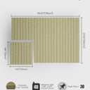 Bumusty Large Cork Board Alternative-36 x 24" Felt Bulletin Board Tiles, with 30 Pushpins, 40 Adhesive Tabs, Fine-Stripe 6-Pack, Cork Boards for Office Push Pin Board Felt Board-Olive Green