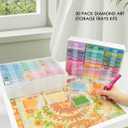 YBUTVY Diamond Art Trays with Lids, 60PCS Diamond Painting Trays with Lids Diamond Art Storage, Diamond Painting Accessories for Beads (2 Packs)