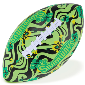 Swimways Hydro Waterproof Football, Outdoor Games for Adults and Kids, Swimming Pool Accessories and Pool Party Games,9.25 Inches, Green