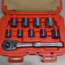 CRAFTSMAN Mechanics Tool Set with 72-tooth Low Profile Ratchet, SAE, 3/8 Inch Drive, 10 Piece (CMMT34563)