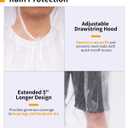 Hitituto Rain Ponchos for Adults - Extra Long Emergency Poncho with Hood, 6/12/24 Family Pack Raincoat, Home Survival Kits (Yellow)