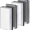 25 Replacement Filter Compatible with MA 25 Air Purifier S1/W1/B1 Medify Air Purifier Filter Replacement 3-in-1 Activated Carbon Filters 4 Pack MA-25 Replacement Filters (Standard Version)