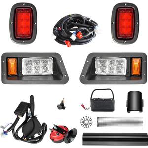 Ultimate LED Head Tail Light Kit For YAMAHA G14 G16 G19 G22 Gas or Electric Golf Cart Models Replace Complete 12V Light Kit Assembly For YAMAHA G22