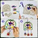 Cinrobiye 24 Sets Lent Crafts Kits for Sunday School Pray Fast Give Hanging Sign Christian Easter Sunday School Craft Bulk DIY Crafts for Kids Classroom Church VBS Activities Decorations