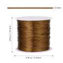 328FT Jewelry Wire 28 Gauge Tarnish-Resistant Copper Beading Wires Roll Bulk for DIY Crafts Jewelry Making, Antique Bronze