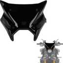 Windshield for MT-09 2024 2025, PSLER Windscreen Double Bubble Motorcycle Windscreen Deflector for MT-09 MT09 SP 2024 2025 (Black)