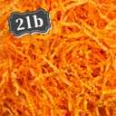 2 LB Fluorescent Orange Crinkle Cut Paper Shred Filler Great for Gift Wrapping, Basket Filling, Birthday, Wedding, Halloween, Thanksgiving, Christmas Day, New Year Party Decorations Filling Supplies