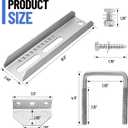 4 Pack 8"/10"/12" Boat Trailer Bunk Brackets for 1.5" x 3", 2" x 3", 3" x 3" Boat Trailer Crossmember