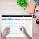 2026 Desk Calendar Large Desk Calendar 2026, 22'' x 17'', Jan 2026 Dec 2026, 2026 Desk/Wall Calendar with Desk Pad, To-do Lists, Ruled Blocks, Corner Protectors, Lay Flat Not Rolled