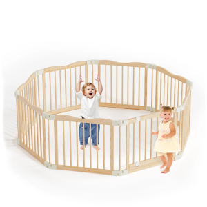 Halo - BlueWood® Baby Gate Playpen, Foldable, Paint-Free Baby Playpen