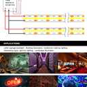 384Led/m 16.4ft COB Flexible LED Strip Light DC12V/24V Bendable Tape (24V, Warm White)