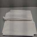 Smiry Round Table Cloth, Waterproof Heavy Duty Vinyl Tablecloths, Wipeable Washable Table Cover for Kitchen and Dining Room (White, 60" Round)