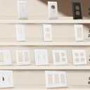 3 x 2 Pack Decorator Light Switch Cover Plate, Standard Size 3-Gang 4.57 x 6.38", Wall Plate Switch Cover, Outlet Covers Wall Plate, Unbreakable And High Temperature Resistant Switch Plate Covers, White