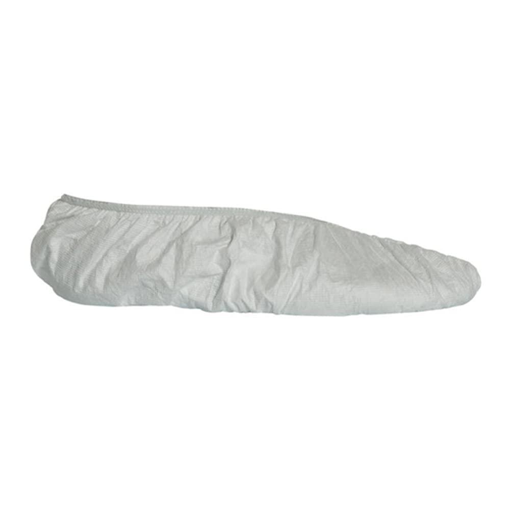 Dupont TY450SWH00020000 Tyvek Shoe Cover, 5" High, Serged Seam, Size 00, White (Pack of 200)