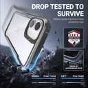 RAPTIC Shield for iPhone 16 Plus Case, [for 2024 Capture Button Shockproof Protective Clear Case], Military Grade 13ft Drop Tested, Durable Aluminum Frame, Anti-Yellowing Case, 6.7 inch, Mocha