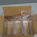 STORi SimpleSort 6-Piece Stackable Clear Drawer Organizer Set | 6" x 3" x 2" Rectangle Trays | Small Makeup Vanity Storage Bins and Office Desk Drawer Dividers | Made in USA