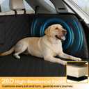 PETICON SUV Cargo Liner for Dogs, Waterproof Trunk Cover with Cushioned Sides to Protect Pet, Full Coverage Non-Slip Seat Cover for SUVs with Bumper Flap Protector