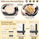 Sourdough Starter Kit, Sourdough Bread Baking Supplies, Sour Dough Starter Kits, Pink Sourdough Kit, Baking Gifts for Women, Bread Proofing Basket, Sour Dough Bread Making Kit Tools Baking Set