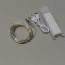 Lakumu LED Fairy Lights Battery Operated, Rechargeable Twinkle Lights with Timer, Mini LED String Lights for Bedroom, Christmas, Wedding, Table Decor (5M/16FT Warm White)