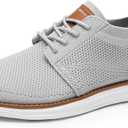 Bruno Marc Men's KnitFlex Breeze Mesh Sneakers Oxfords Lace-Up Lightweight Casual Walking Shoes (11, Grey)