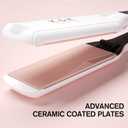 K&K 2.25 Inch Flat Iron Hair Straightener, Professional Extra Wide Hair Straighteners for Therapy Keratin, 3D Floating Ceramic Tourmaline Coating Plate Irons for Thick Hair, Damage and Frizz