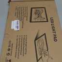 A4 Ultra-Thin Portable LED tracing Light Box Dimmable Brightness LED Art Tracing Pad for Artist Drawing Sketching Animation Stencilling and 5d Diamond Painting (Black, A4)