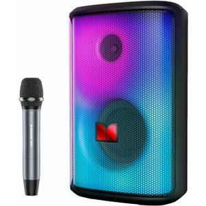 Monster Sparkle Bluetooth Speaker 120W Peak with Microphone, Portable Speaker and Heavy Bass, Full-Screen Colorful Lights, 24H Playtime, AUX, USB Playback, Waterproof Loud Speaker for Outdoor
