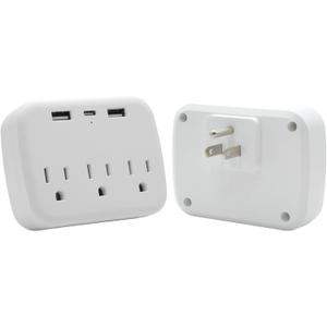 Gemini said
Xmulti Plug Wall Outlet, Usb Plug Adapter For Wall Outlet, Outlet Splitter Plug Adapter With 3 Wall Outlets And 3 USB Wall Charger For Home Office Travel