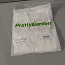 PRETTYGARDEN Women's 2025 Summer Crew Neck Short Sleeve Shirts Lace Going Out Sheer Mesh Crop Tops Dressy Casual Blouses (White, M)