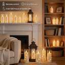 Raycare 18 Pcs Flameless Battery Operated Pillar Candles with Remote Timer