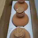 Self Watering Pots, 3 Pcs Terracotta Watering Pots with Lid, 18 Oz Large Plant Watering Globes, Self Watering Planter Insert Terracotta Pot for Indoor Outdoor Plants