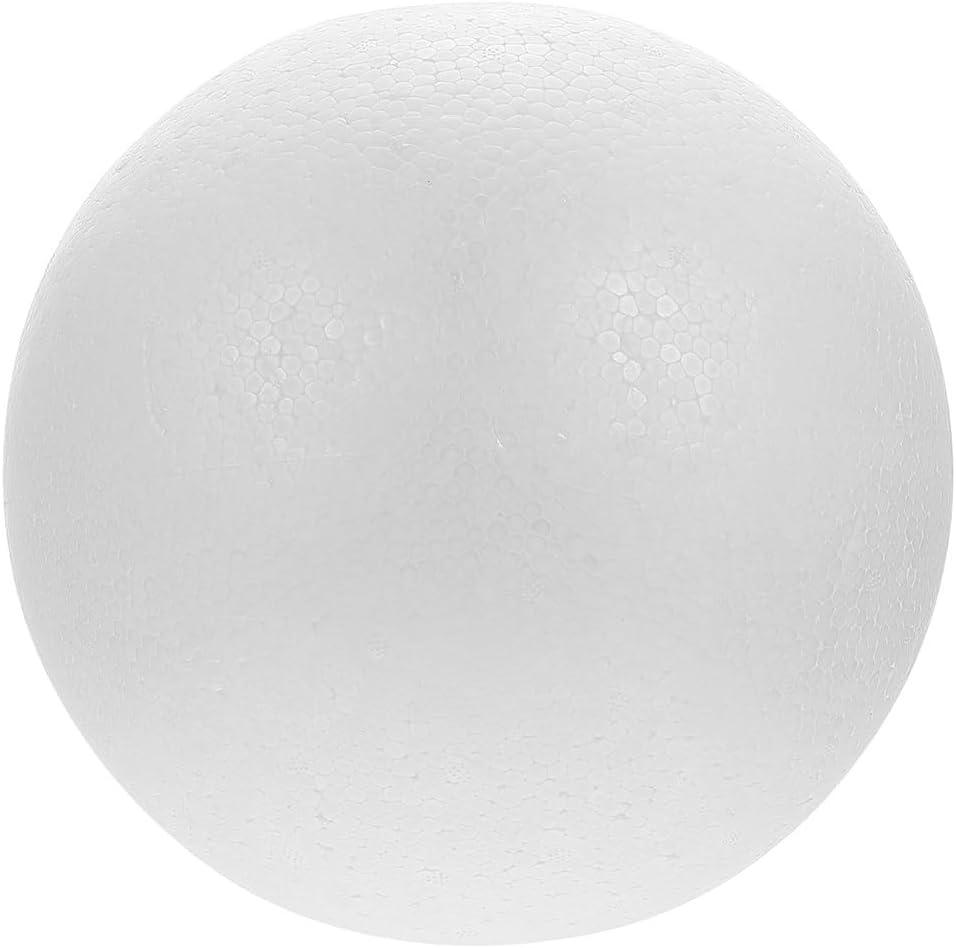 DOITOOL Foam Balls Christmas Decor Craft Foam Ball 10 Inch Round, White Smooth Balls for Arts and Crafts Supplies Project or Wedding, Holiday Party (10 Inch) Wedding Decor Cupcakes (25X25X25CM)