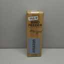 Squirrel-Proof Bird Feeders for Outdoors Feeds Mealworms and Seeds - Large 3-Pound Capacity, Weather-Resistant Hanging Tube for Birds Includes Seed Scoop, 4 Hook-Shaped Perches, Anti-Squirrel Weights