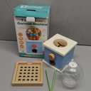 9.6" Wooden Gumball Machine Counting Montessori Toys for 3 4 5 Years Old Boys Girls, Toddler Preschool Learning Activities Toy for Kids Ages 4-8, Birthday Gifts Sensory Toys (White&blue Candy Machine)