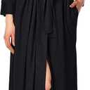 N Natori womens Congo Robe 49" (Medium, Black)