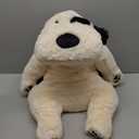 meowtastic Black & White Dog Weighted Stuffed Animals - 28 Inch 5.0 Pounds Weighted Plush Dog Stuffed Animals - Large Stuffed Dog Plush Pillow - Cute Plush Toys Gifts for Kids & Adults (28" 5.0 lbs)