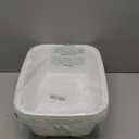 12 Quart Plastic Wash Basin, 4 Pack Dish Pan, White