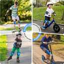 BOSONER Kids/Youth Knee Pad Elbow Pads Guards Protective Gear Set for Roller Skates Cycling BMX Bike Skateboard Inline Skatings Scooter Riding Sports, M