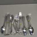 40 Piece Silverware Set, Stainless Steel Flatware Set for 8 Food Grade Novelty Flatware Cutlery Utensil Set Include Knife Fork Spoon Mirror Polished Dishwasher Safe