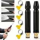 Home High-Pressure Car Washer Gun with Booster Nozzle,High Pressure Hose Nozzle,360 Adjustable Hose Nozzle,for Watering Plants and Vegetables, and Car Washing