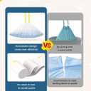 KONE Cat Litter Bags for Robot 3/4, 2 mil Thickened Drawstring Waste Drawer Liners Compatible with Most Self-cleaning Automatic Boxes - 57 Count Pet Kitten Poop Disposable Replacement Bag, 5-9 Gal