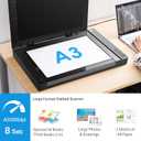 VIISAN 3120 A3 Flatbed Scanner – Professionally Refurbished, 1200 DPI, CIS Sensor, Scan 11.7" x 16.7" in 8 Sec, Document, Photo & Book Scanner for Library, School & SOHO, Windows & Mac